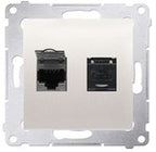Ładowarka 2 x USB (moduł), 2.1 A, 5V DC, 230V, krem Simon54