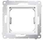 Płytka K45/2 złącz 2-krotna RCA (CINCH) 22,5x45mm, biały