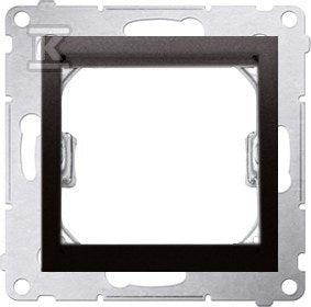 Adapter (przejściówka) na osprzęt standardu 45×45mm SIMON54 antracyt, do gniazd teleinformatycznych Simon Connect