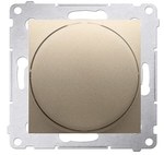 Regulator 110 V (moduł). Do załączania i regulacji źródeł światła z zasilaczami sterowanymi napięciem 110 V, srebrny mat, SIMON54