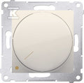 Ściemniacz obrotowy dwubiegunowy do LED ściemnialnych 230V (moduł) 5-215W instalacja 4-przewodowa,krem Simon54