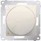 Ściemniacz obrotowy dwubiegunowy do LED ściemnialnych 230V (moduł) 5-215W instalacja 4-przewodowa,krem Simon54