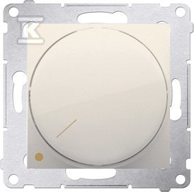 Ściemniacz obrotowy dwubiegunowy do LED ściemnialnych 230V (moduł) 5-215W instalacja 4-przewodowa,krem Simon54