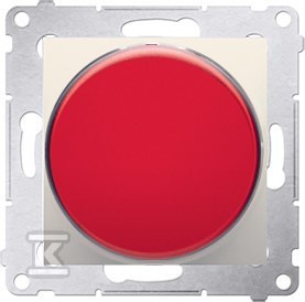 Sygnalizator świetlny LED światło czerwone (moduł) 230V~, kremowy, SIMON54
