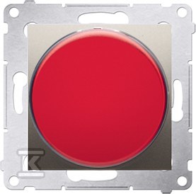 Sygnalizator świetlny LED światło czerwone (moduł) 230V~, złoty mat, SIMON54