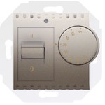 Regulator temperatury z czujnikiem wewnętrznym (moduł) 16(2) A, 230V~. Montaż na wkręty, antracyt, SIMON54