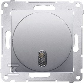 Dzwonek elektroniczny 8-12 V, srebrny mat Simon54