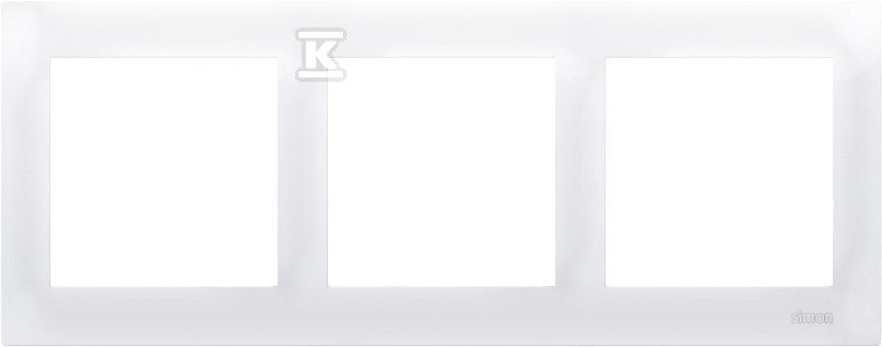 Ramka 3-krotna uniwersalna do puszek karton-gips IP20 / IP44, biały Simon54