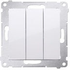 Łącznik potrójny z podświetleniem LED (moduł) 10AX, 250V~, szybkozłącza Simon54 złoty mat