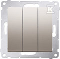 Łącznik potrójny z podświetleniem LED (moduł) 10AX, 250V~, szybkozłącza Simon54 złoty mat