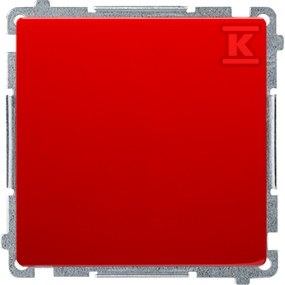 Łącznik jednobiegunowy (moduł) 10AX, 250V~, szybkozłącza, czerwony, BASIC MODUŁ