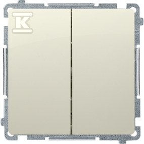 Łącznik świecznikowy (moduł) 16AX, 250V~, zaciski śrubowe, beż, BASIC MODUŁ