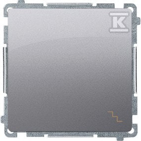 Łącznik schodowy (moduł) 10AX, 250V~, szybkozłącza, stal inox, BASIC MODUŁ