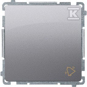 Przycisk dzwonek (moduł) 10AX, 250V~, szybkozłącza, stal inox, BASIC MODUŁ