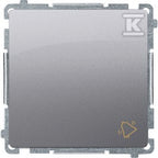 Przycisk dzwonek (moduł) 10AX, 250V~, szybkozłącza, stal inox, BASIC MODUŁ