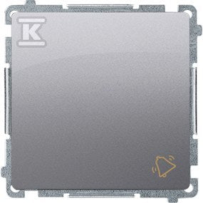 Przycisk dzwonek (moduł) 16AX, 250V~, zaciski śrubowe, stal inox, BASIC MODUŁ