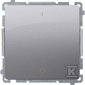 Łącznik dwubiegunowy (moduł) 16AX, 250V~, zaciski śrubowe, stal inox, BASIC MODUŁ