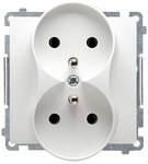 Ściemniacz naciskowo-obrotowy jednobiegunowy do LED ściemnialnych 230V (moduł), biały, BASIC MODUŁ