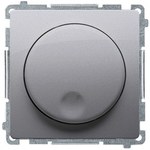 Regulator 110 V (moduł). Do załączania i regulacji źródeł światła z zasilaczami sterowanymi napięciem 110 V, srebrny mat, SIMON54