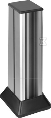 Minikolumna 2-stronna, wys. 451mm, 2-krotna 3-modułowa, 12-krotna K45, aluminium Connect