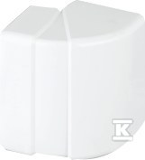 Regulowany kąt zewnętrzny Cabloplus 90x55mm, czysta biel, CONNECT