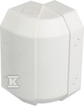 Regulowany kąt zewnętrzny ABS Cablomax 130x55mm, czysta biel, CONNECT