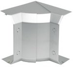 Regulowany kąt zewnętrzny ABS Cablomax 130x55mm, aluminium, CONNECT