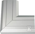 Kąt prosty, do góry Cablomax 210x55mm, aluminium, CONNECT