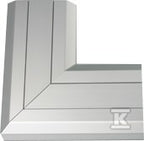 Kąt prosty, do góry Cablomax 210x55mm, aluminium, CONNECT