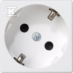 Gniazdo K45 schuko 16A/230V~, czysta biel, CONNECT