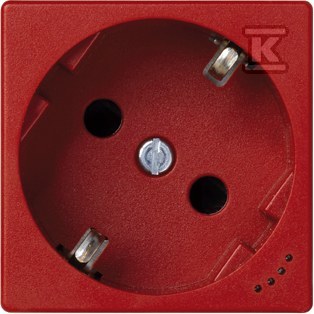 Gniazdo K45 schuko 16A/230V~, wskaźnik zasilania, czerwony, CONNECT