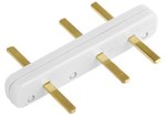 Minikolumna 2-stronna, wys. 451mm, 2-krotna 3-modułowa, 12-krotna K45, biały Connect