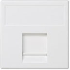 Płytka K45/2 adapter HDMI-HDMI 22,5x45mm + wkład, aluminium