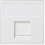 Płytka K45/2 adapter HDMI-HDMI 22,5x45mm + wkład, aluminium