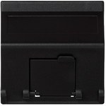 Płytka K45 1-krotna RJ z osłoną skośna, do adapterów MD, aluminium