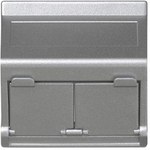 Gniazdo K45 z uziemieniem 16A/230V~, aluminium Connect