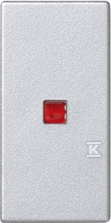 Klawisz 45x22,5 łącznika uniwersalnego z podświetleniem, aluminium