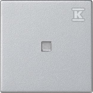 Klawisz 45x45 łącznika zwiernego z podświetleniem, aluminium