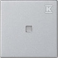 Klawisz 45x45 łącznika zwiernego z podświetleniem, aluminium