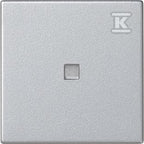 Klawisz 45x45 łącznika zwiernego z podświetleniem, aluminium