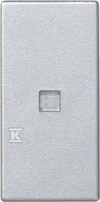 Klawisz 45x22,5 łącznika zwiernego z podświetleniem, aluminium