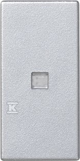Klawisz 45x22,5 łącznika zwiernego z podświetleniem, aluminium
