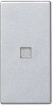 Klawisz 45x45 łącznika zwiernego z podświetleniem, aluminium