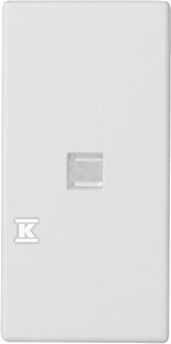 Klawisz 45x22,5 łącznika zwiernego z podświetleniem, biały