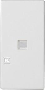 Klawisz 45x22,5 łącznika zwiernego z podświetleniem, biały