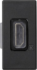 Płytka K45/2 adapter HDMI-HDMI 22,5x45mm + wkład, grafit