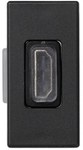 Płytka K45/2 adapter HDMI-HDMI 22,5x45mm + wkład, aluminium