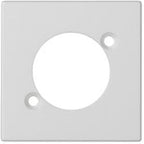 Płytka K45/2 złącz 2-krotna RCA (CINCH) 22,5x45mm, biały