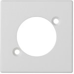 Płytka K45/2 złącz 2-krotna RCA (CINCH) 22,5x45mm, biały