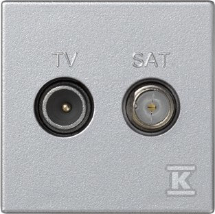 Gniazdo K45 TV-SAT 5-2400 MHz 2dB, aluminium